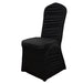 Ruffled Fitted Spandex Banquet Chair Cover CHAIR_SPX03_BLK