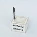 Rustic Wooden Solo Cup Holder Box with Black Marker Pen - Whitewashed WOD_HOLD01_5X5_WHT