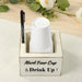 Rustic Wooden Solo Cup Holder Box with Black Marker Pen - Whitewashed WOD_HOLD01_5X5_WHT