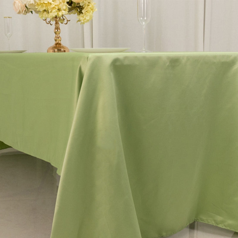 60" x 126" Lamour Satin Rectangular Tablecloth