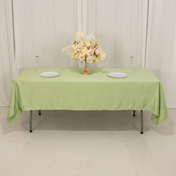 60" x 102" Lamour Satin Rectangular Tablecloth