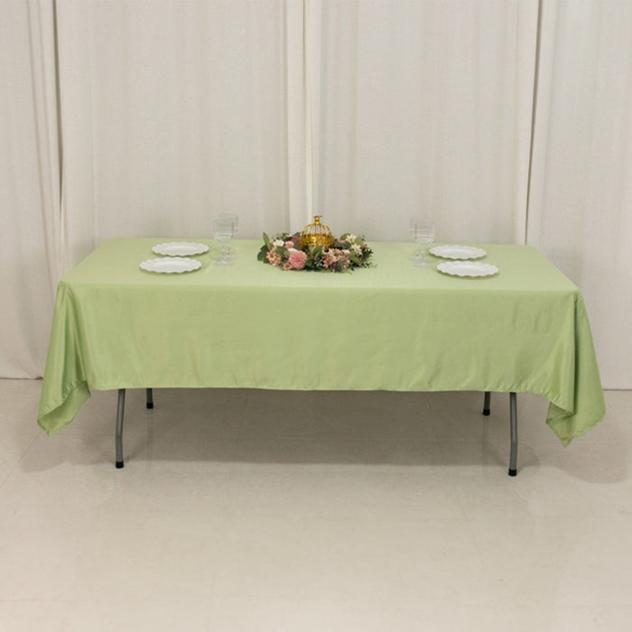 60" x 102" Lamour Satin Rectangular Tablecloth