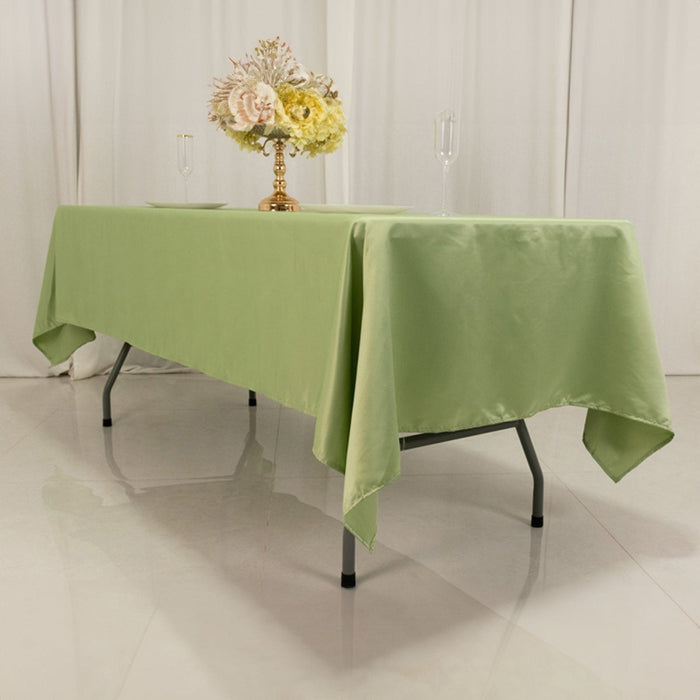 60" x 102" Lamour Satin Rectangular Tablecloth