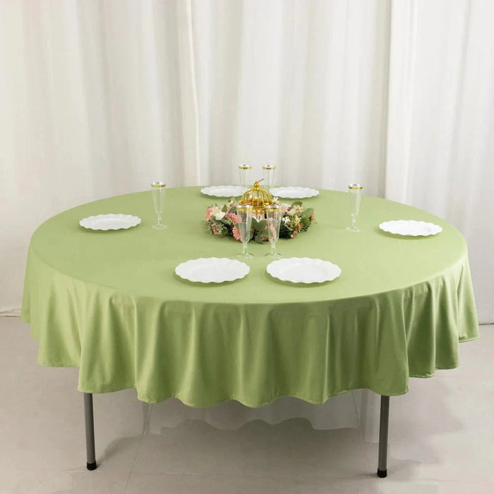90" Premium Scuba Round Tablecloth