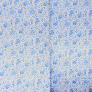Satin Chiara Backdrop Stand Covers with Chinoiserie Floral Print - White and Blue IRON_STND06_STN_SET_FLOR_BLUE