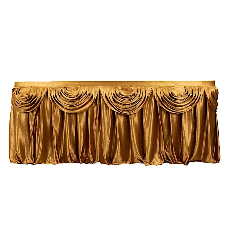 Satin Classic Drape Table Skirt