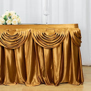 Satin Classic Drape Table Skirt