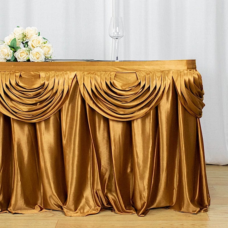 Satin Classic Drape Table Skirt