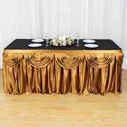Satin Classic Drape Table Skirt