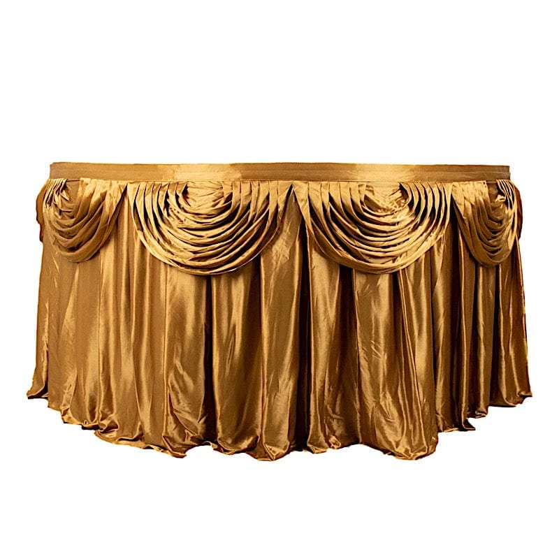 Satin Classic Drape Table Skirt