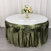 Satin Classic Drape Table Skirt