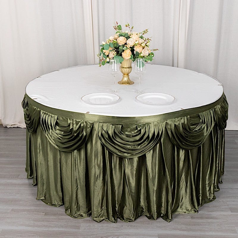 Satin Classic Drape Table Skirt