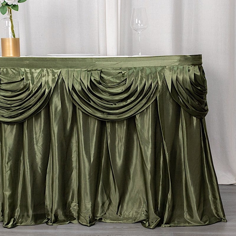 Satin Classic Drape Table Skirt