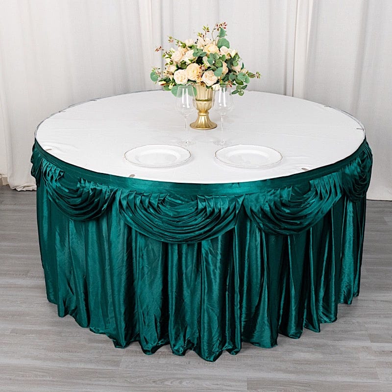 Satin Classic Drape Table Skirt