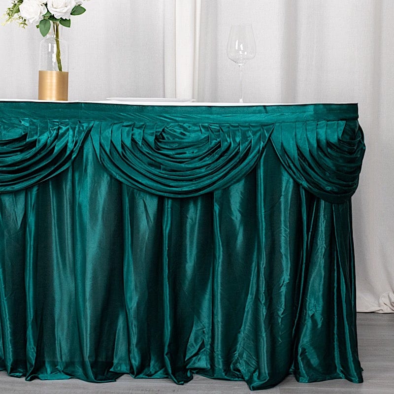 Satin Classic Drape Table Skirt