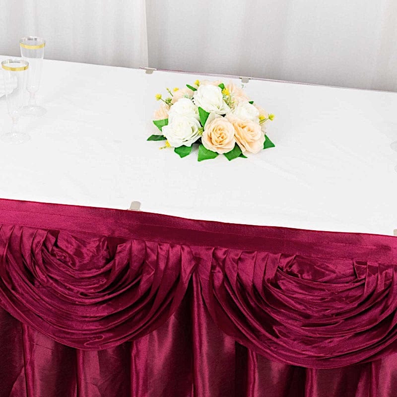 Satin Classic Drape Table Skirt