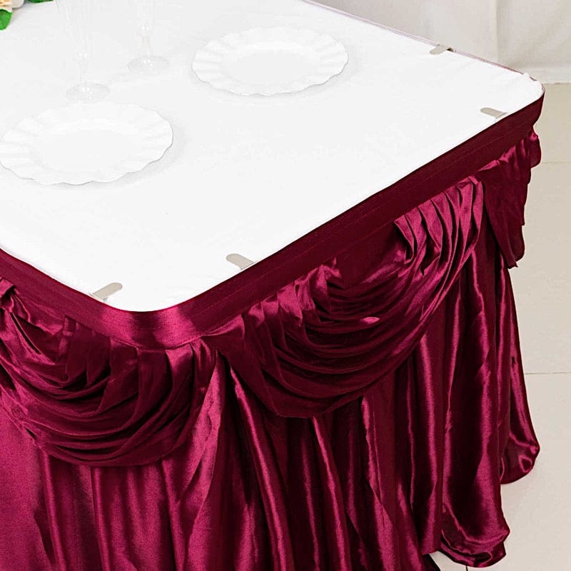 Satin Classic Drape Table Skirt