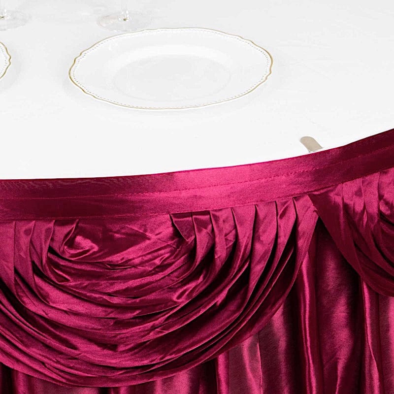 Satin Classic Drape Table Skirt