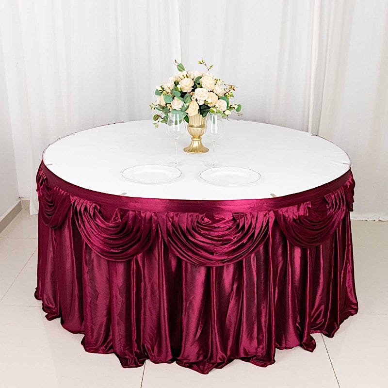 Satin Classic Drape Table Skirt