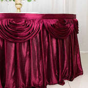 Satin Classic Drape Table Skirt