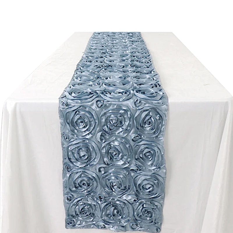 Satin Ribbon Roses Table Runner