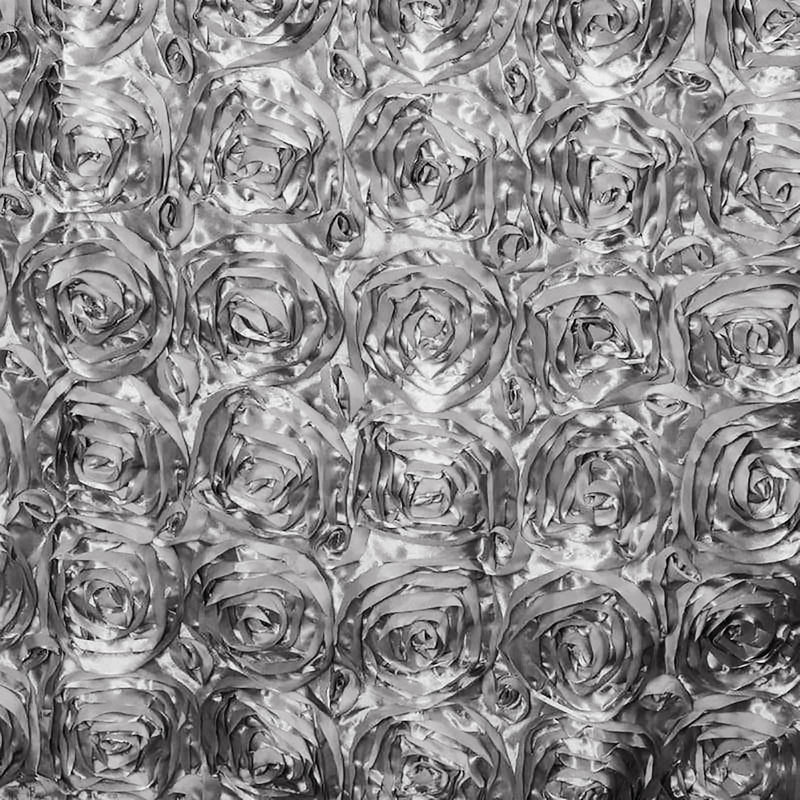 Satin Ribbon Roses Table Runner