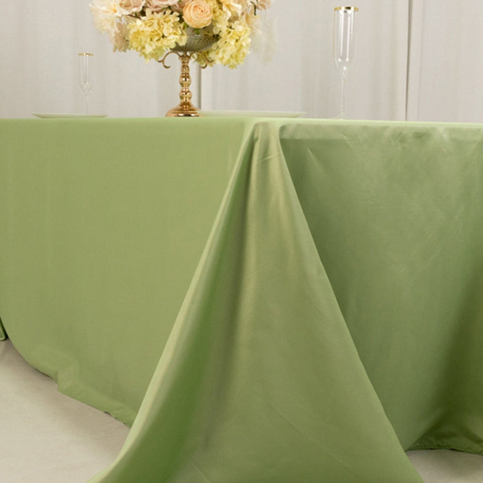 90" x 132" Lamour Satin Rectangular Tablecloth