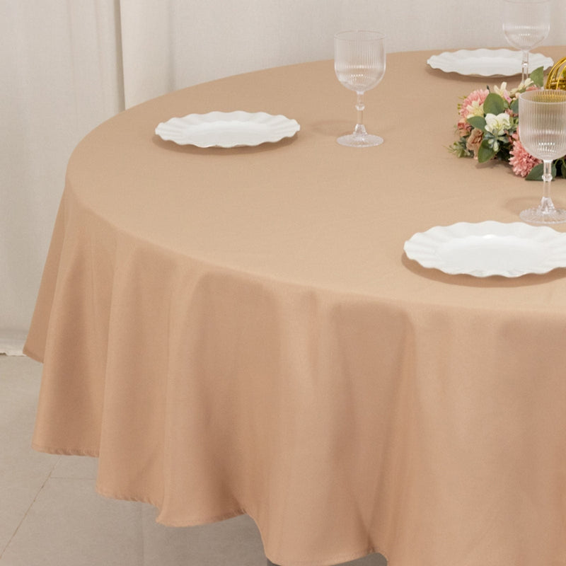 90" Round Tablecloth Premium Polyester Table Cover