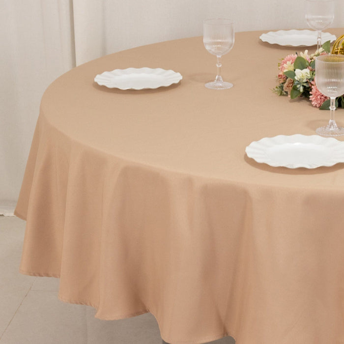 90" Round Tablecloth Premium Polyester Table Cover