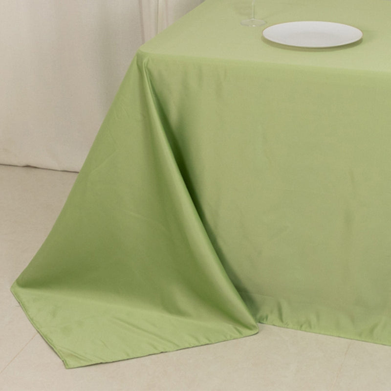 90" x 132" Lamour Satin Rectangular Tablecloth