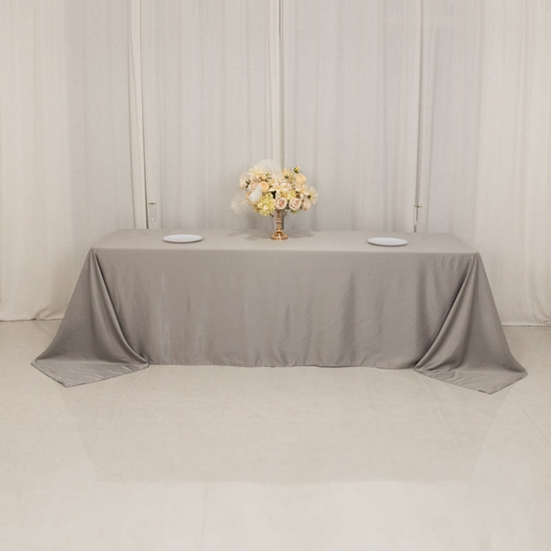 90" x 156" Lamour Satin Rectangular Tablecloth