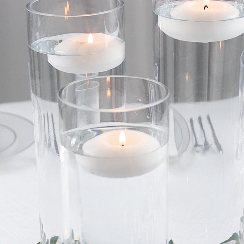 Set of 12", 14", 16" Premium Glass Cylinder Vases Centerpieces - Clear VASE_A3_SET02_CLR