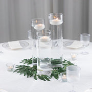 Set of 12", 14", 16" Premium Glass Cylinder Vases Centerpieces - Clear VASE_A3_SET02_CLR