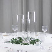 Set of 12", 14", 16" Premium Glass Cylinder Vases Centerpieces - Clear VASE_A3_SET02_CLR