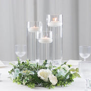 Set of 12", 14", 16" Premium Glass Cylinder Vases Centerpieces - Clear VASE_A3_SET02_CLR