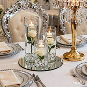 Set of 12", 14", 16" Premium Glass Cylinder Vases Centerpieces - Clear VASE_A3_SET02_CLR