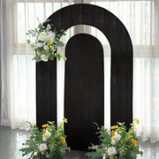 Set of 2 Fitted Spandex Open Arch Double Sided Backdrop Stands Cover