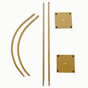 Set of 3 Metal Floral Chiara Arch Table Centerpiece with Rounded Top - Gold WOD_HOPMET06_SET_GOLD