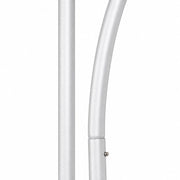 Set of 3 Round Top Aluminum Chiara Backdrop Stands with Half Moon Arch Frame - Silver BKDP_STND_ALUM_ARCH_SET3