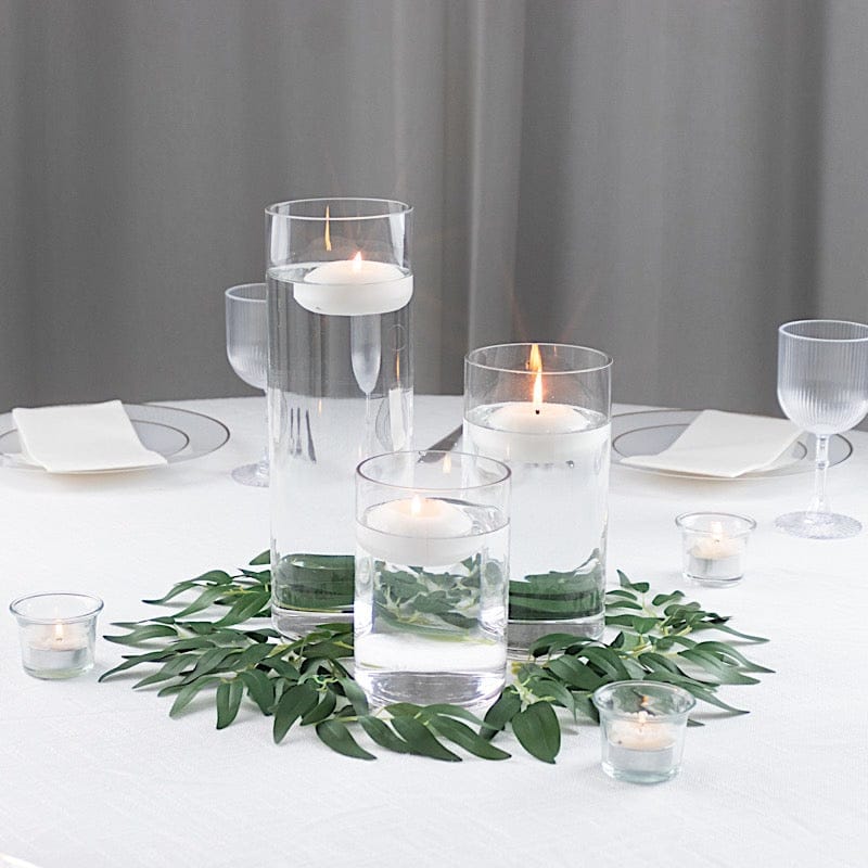 Set of 6", 8", 12" Premium Glass Cylinder Vases Centerpieces - Clear VASE_A3_SET01_CLR