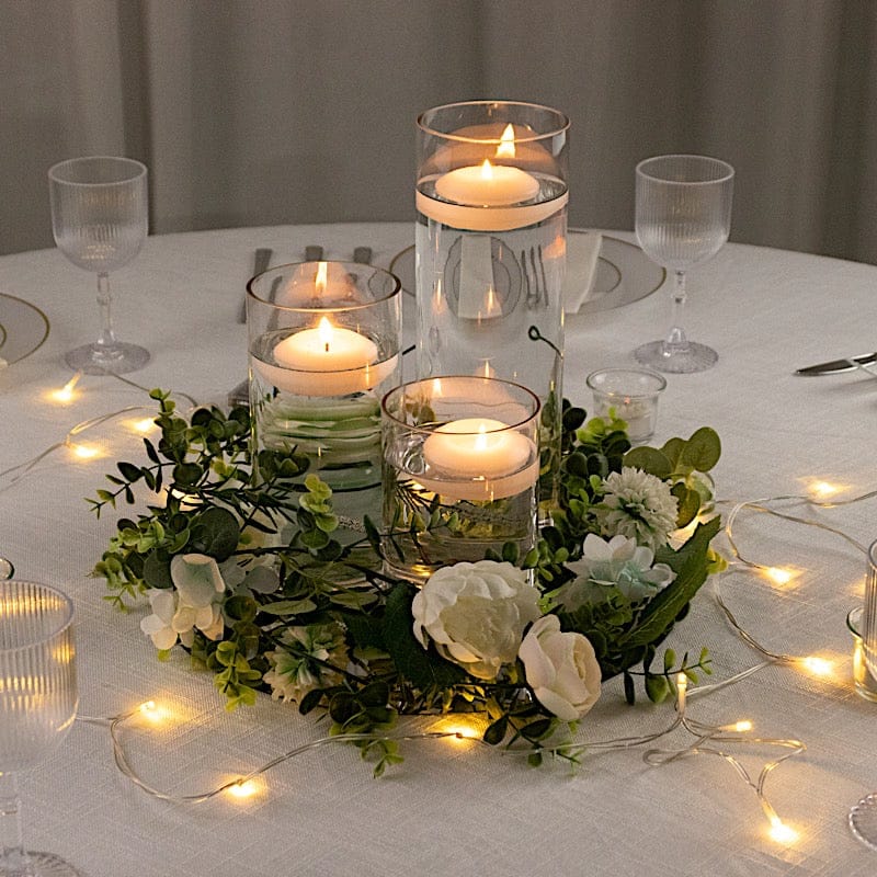 Set of 6", 8", 12" Premium Glass Cylinder Vases Centerpieces - Clear VASE_A3_SET01_CLR