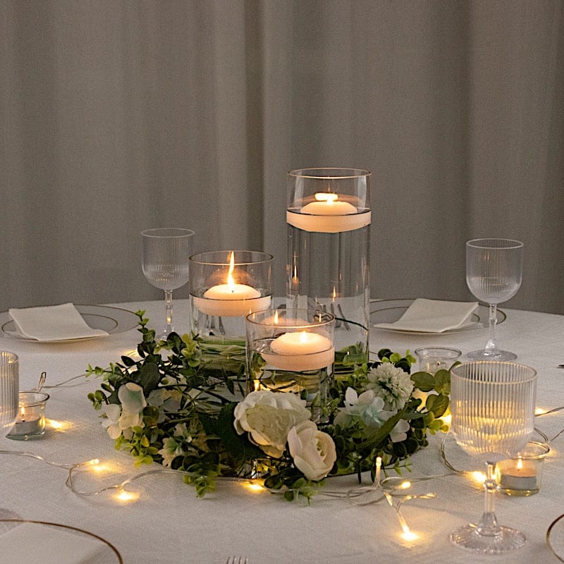 Set of 6", 8", 12" Premium Glass Cylinder Vases Centerpieces - Clear VASE_A3_SET01_CLR