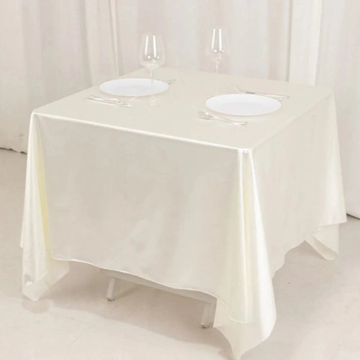 70" x 70" Scuba Polyester Square Tablecloth Wedding Table Linens