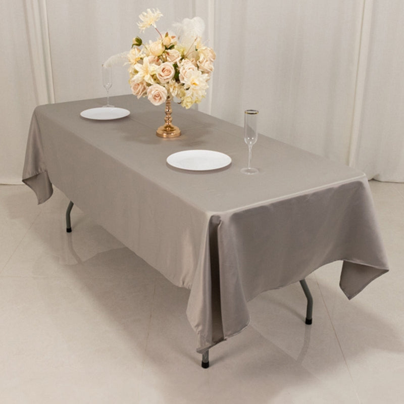 60" x 102" Lamour Satin Rectangular Tablecloth