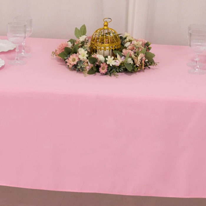 60x102" Premium Polyester Rectangular Tablecloth Wedding Table Linens