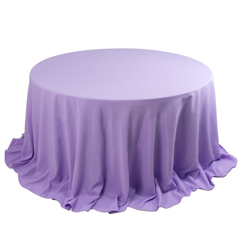 132" Premium Polyester Round Tablecloth Wedding Party Table Linens