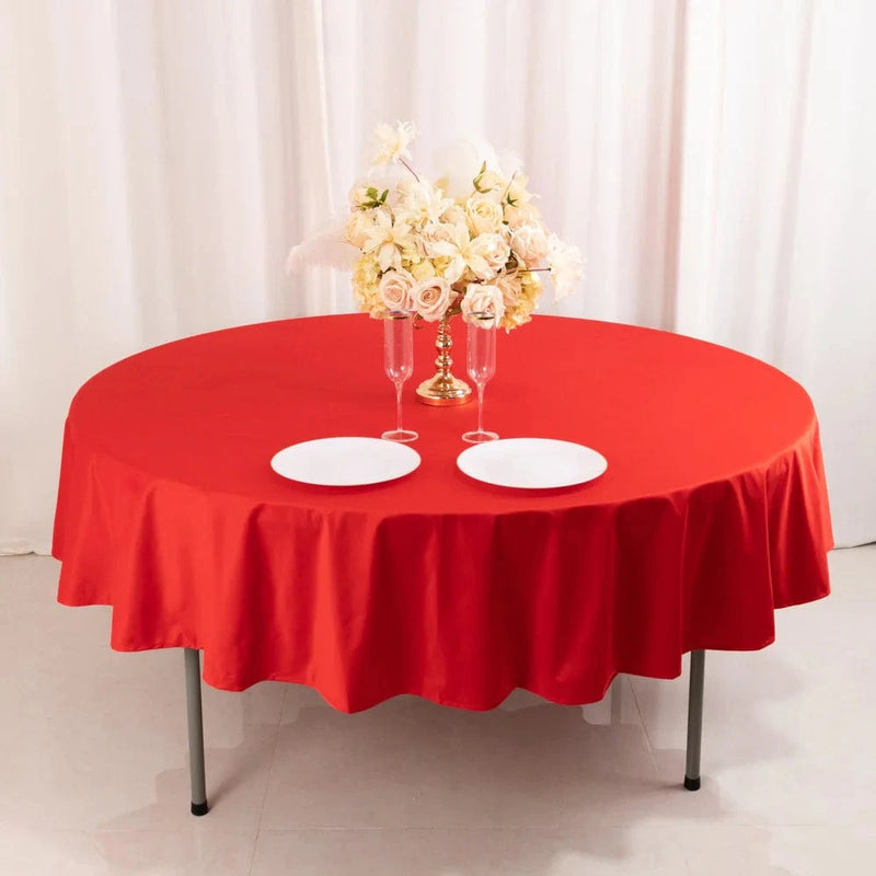 90" Premium Scuba Round Tablecloth