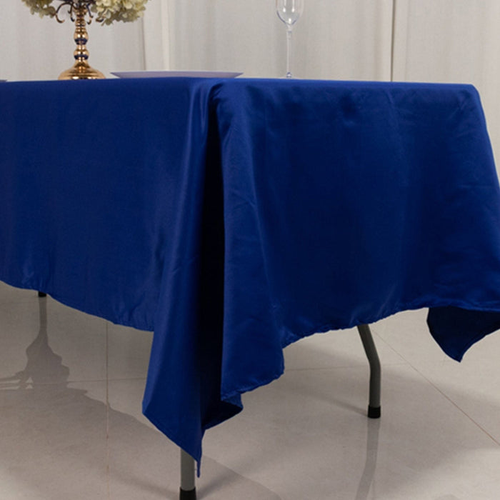 60" x 102" Lamour Satin Rectangular Tablecloth