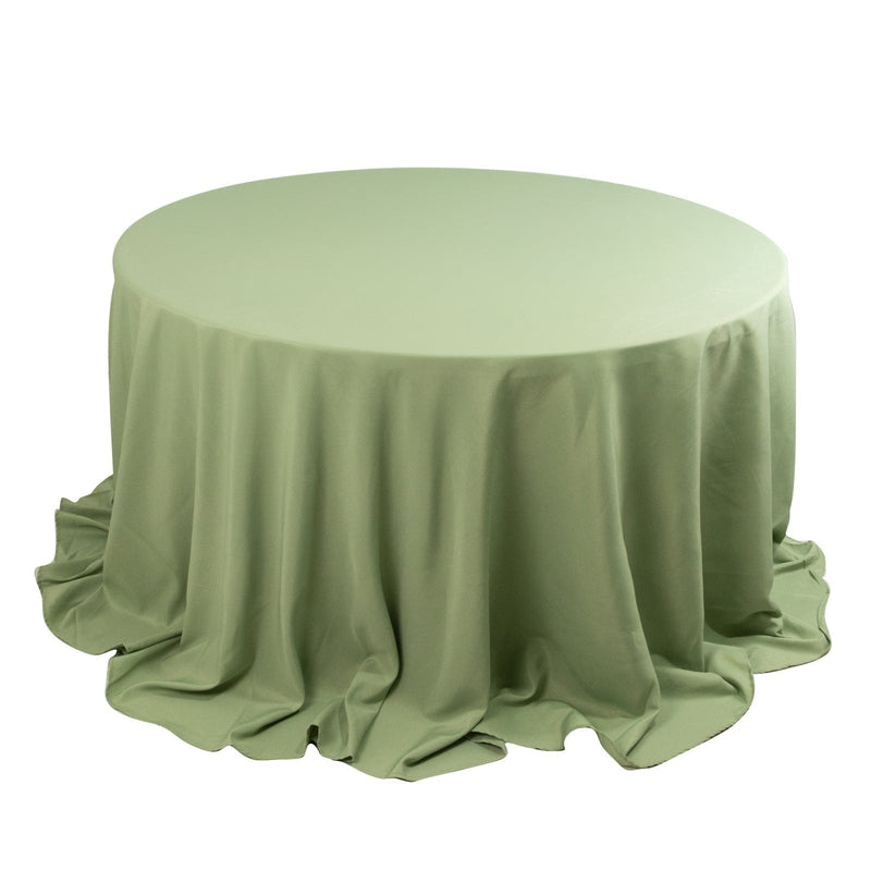 132" Premium Polyester Round Tablecloth Wedding Party Table Linens