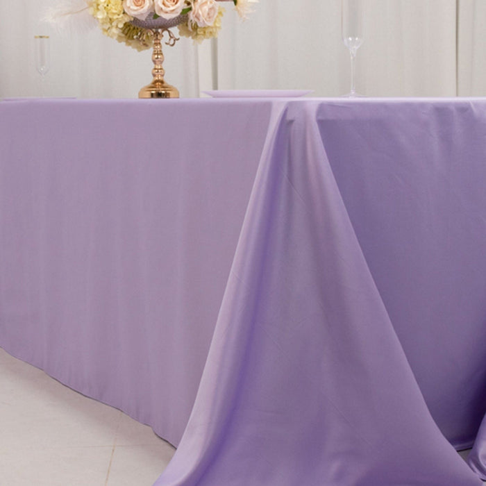 90" x 156" Lamour Satin Rectangular Tablecloth